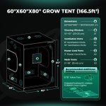 Tente de Culture Intérieure 150x150x200cm Mars Hydro – Image 9