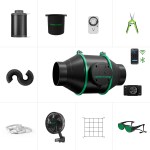 Kit Extracteur d'air iFresh / Filtre / accessoires (Ø100mm) Contrôleur Intelligent Mars Hydro