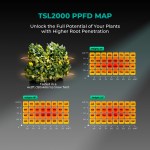 TSL 2000 – Lampe de Culture LED 300W à Spectre Complet Dimmable Mars Hydro – pour Tentes Intérieures 120x60cm, Végétation et Floraison – Image 2