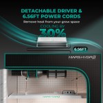 TSL 2000 – Lampe de Culture LED 300W à Spectre Complet Dimmable Mars Hydro – pour Tentes Intérieures 120x60cm, Végétation et Floraison – Image 5