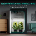 TSL 2000 – Lampe de Culture LED 300W à Spectre Complet Dimmable Mars Hydro – pour Tentes Intérieures 120x60cm, Végétation et Floraison – Image 8