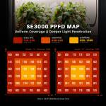 SE3000 300W Lampe de Culture LED BridgeLux3030  spectre complet Spider Farmer – Image 3