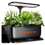 Système de culture hydroponique d'intérieur SmartG12 Spider Farmer - contrôlé par Wi-Fi et application, avec lampe de croissance 36W, 12 modules et réservoir de 6L.