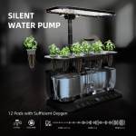 Système de culture hydroponique d'intérieur SmartG12 Spider Farmer - contrôlé par Wi-Fi et application, avec lampe de croissance 36W, 12 modules et réservoir de 6L. – Image 5