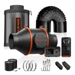 Kit Extracteur d'air / Filtre (Ø100mm) Contrôleur Intelligent GGS Spider Farmer