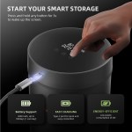 Auto-Cure Smart Jar de 2L Spider Farmer® | Pot de conservation sous vide avec couvercle intelligent pour conservation et affinage | Lot de 4 sachets bidirectionnels à 62% d'humidité – Image 4