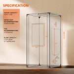 Tente de Culture Intérieure 90x90x180cm pro 2000D Spider Farmer – Image 7