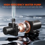 Système d’Irrigation goutte-à-goutte automatique 50L (Pompe intelligente 25 W) Spider Farmer – Image 2