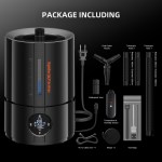 Humidificateur intelligent à vapeur froide de 5L avec capteur de température et d'humidité Smart APP Control Tuyau de ciblage extensible pour plantes Salle de tente de culture intérieure Spider Farmer – Image 8
