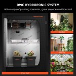 Système hydroponique DWC 2 sceaux de 7 gallons (≃ 26L) Spider Farmer avec kit goutte à goutte supérieur pour Culture en eau profonde – Image 7