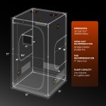 Kit Complet Spider Farmer G3000 300W - Tente de Culture 90x90x180cm - LED Spectre complet avec contrôle WiFi et Bluetooth - ventilateur ∅15cm - kit ventilation ∅100mm SPEED Controller SERIES – Image 14