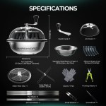 Bud Leaf Bowl Trimmer 13" - Défoliateur manuel Ø33cm à lames rotatives avec dôme transparent Mars Hydro – Image 7