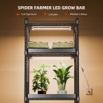 Barres de culture LED 40W à spectre complet Spider Farmer 2026 pour plantes d'intérieur, étanches IP65, connectables, écoénergétiques et faciles à installer, idéales pour support de plantes et serre (lot de 4) – Image 6